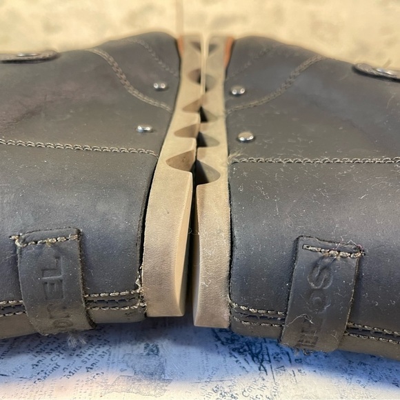 Sorel Joan of Arctic Wedge Mid High Bootie Lace Up Boots Sz 8 - Picture 9 of 12